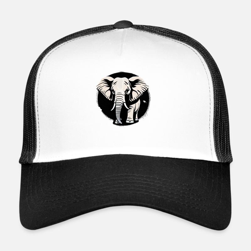 Petit éléphant dessin animé mignon amour aventure 7 Casquette trucker 