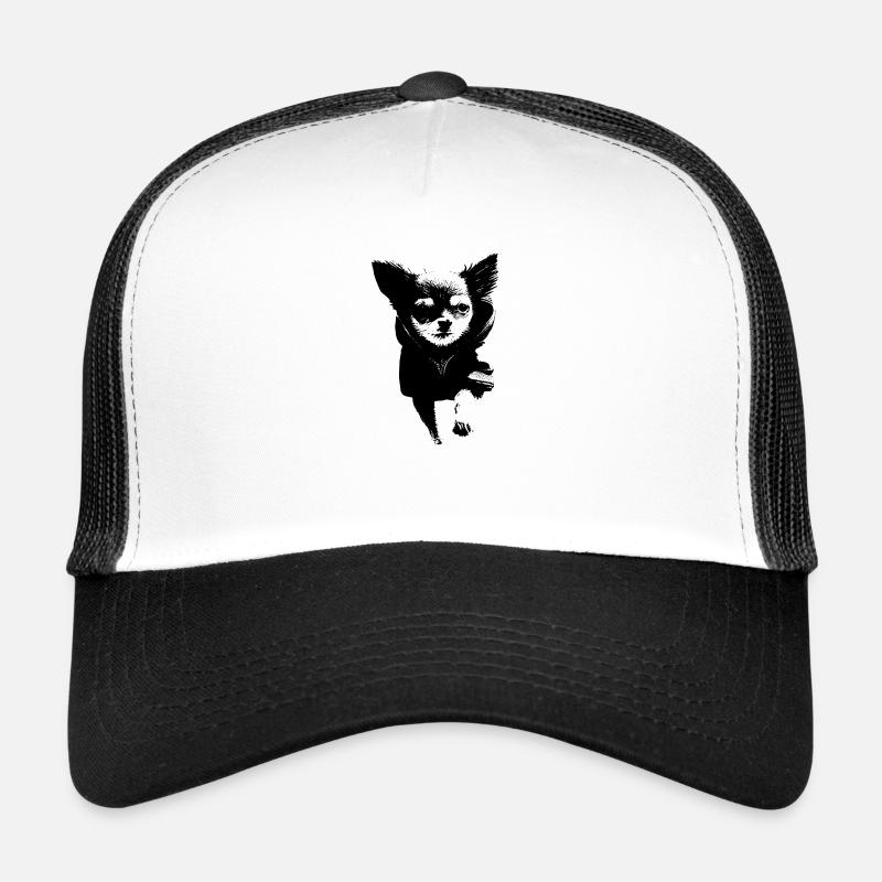Chien avec sweat à capuche Casquette trucker 