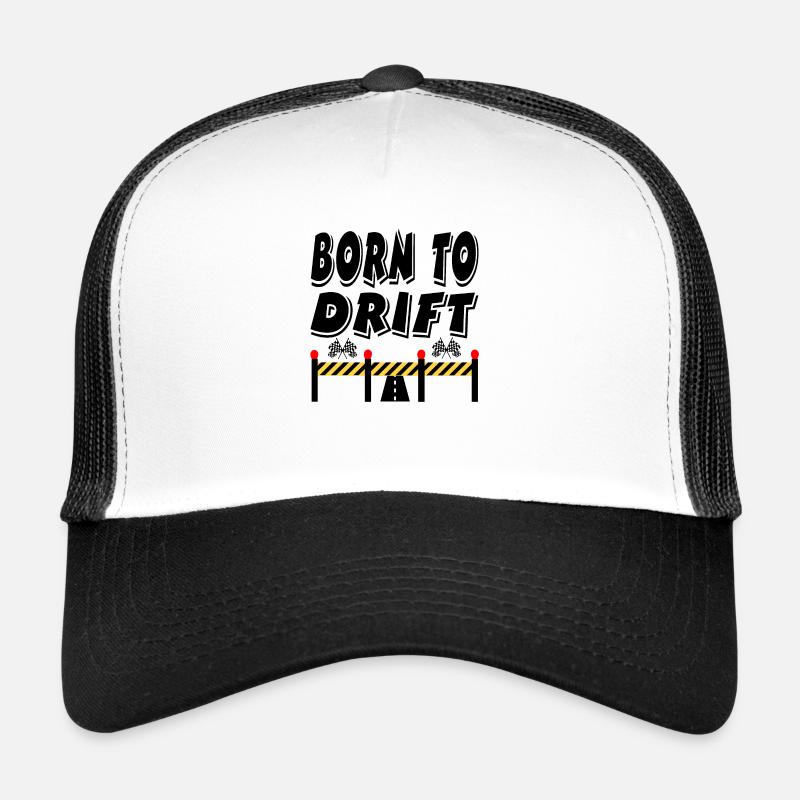 Auto - Trucker Cap - Weiß/Schwarz