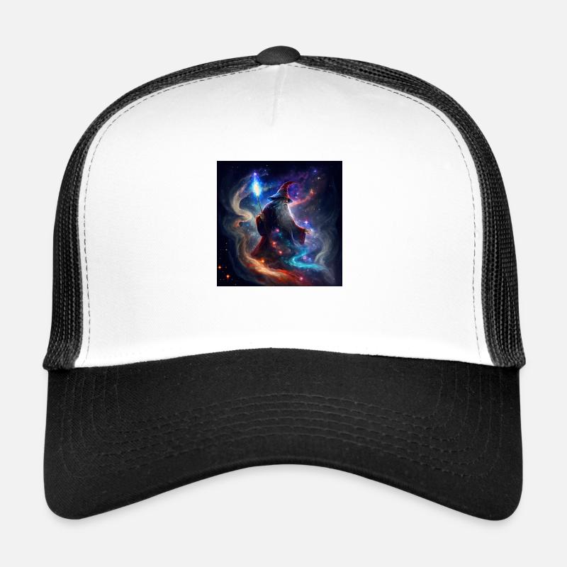 Galactic Wizard in the Galaxy - Trucker Cap - Weiß/Schwarz