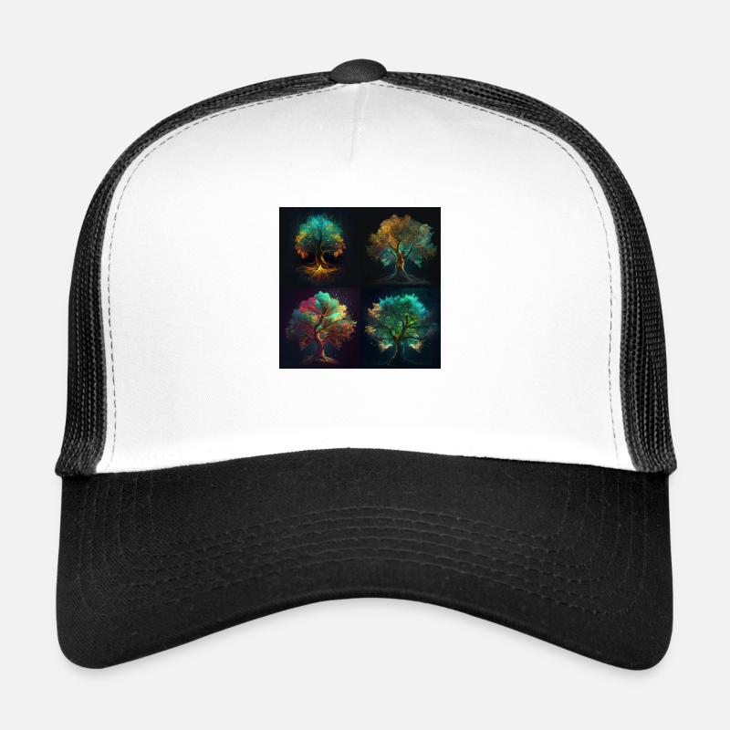 A tree - Casquette trucker  - blanc/noir