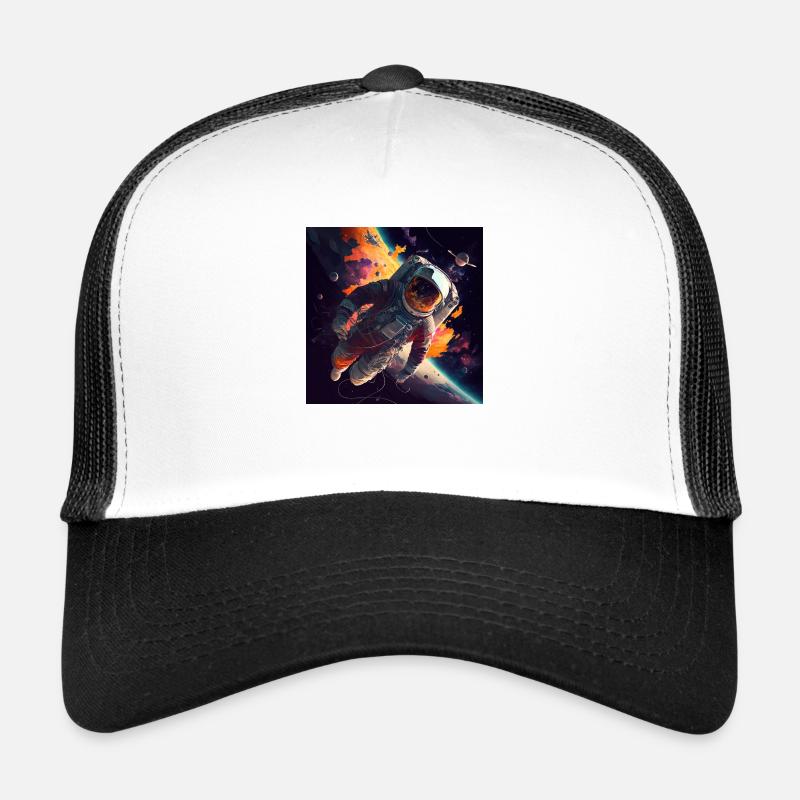 Flying astronaut Trucker Cap