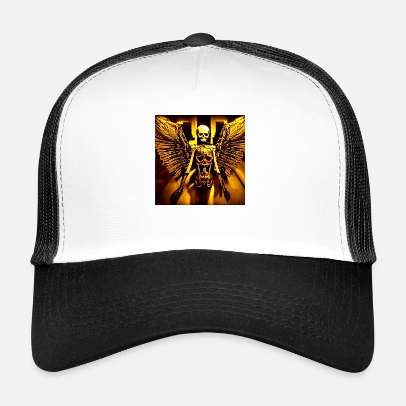 Goldener Engel - Trucker Cap - Weiß/Schwarz