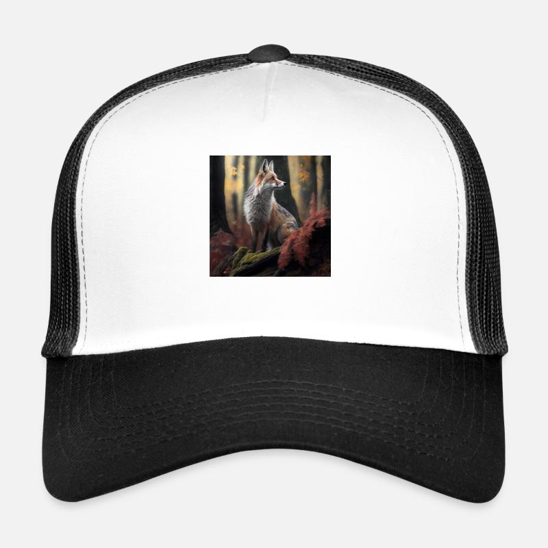 Fuchs - Trucker Cap - Weiß/Schwarz