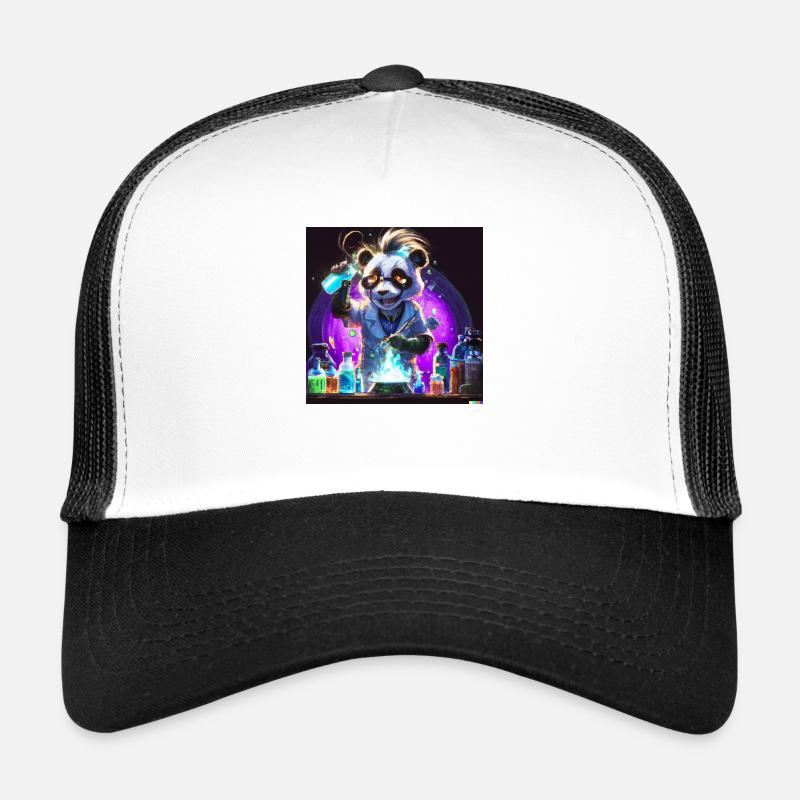 Panda chimiste art numérique Casquette trucker 