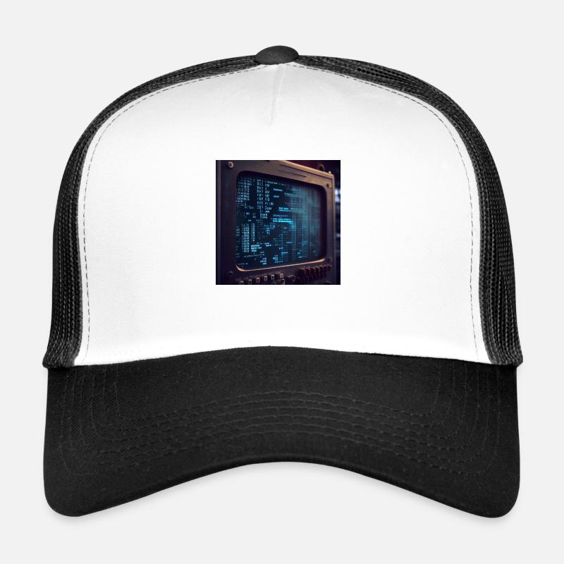 Code on a PC Screen Trucker Cap