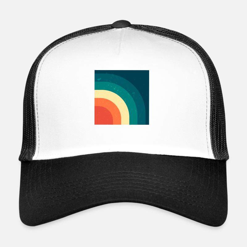 « Millésime 3 » - Casquette trucker  - blanc/noir