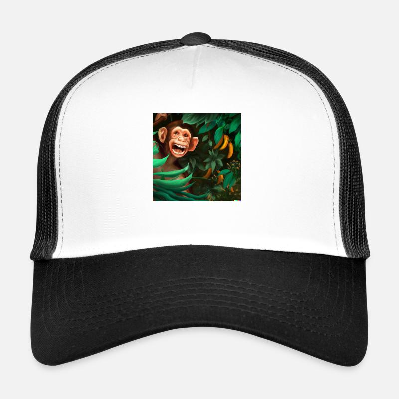 Un singe rieur dans la jungle Casquette trucker 