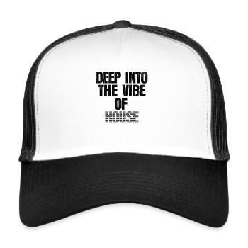Profondément dans l’ambiance de la maison - Casquette trucker  - blanc/noir - Devant