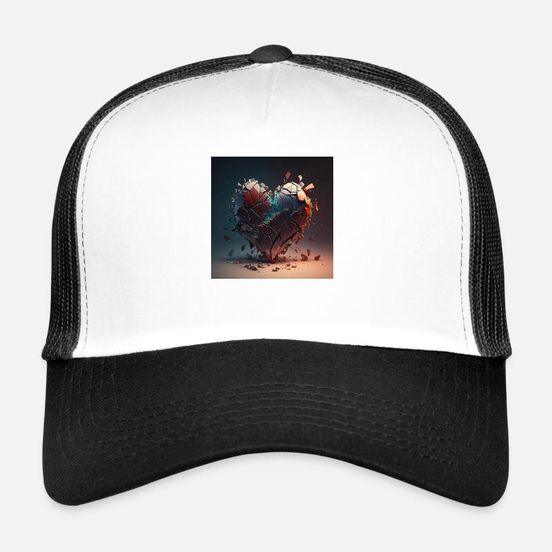 Gebrochenes Herz Trucker Cap