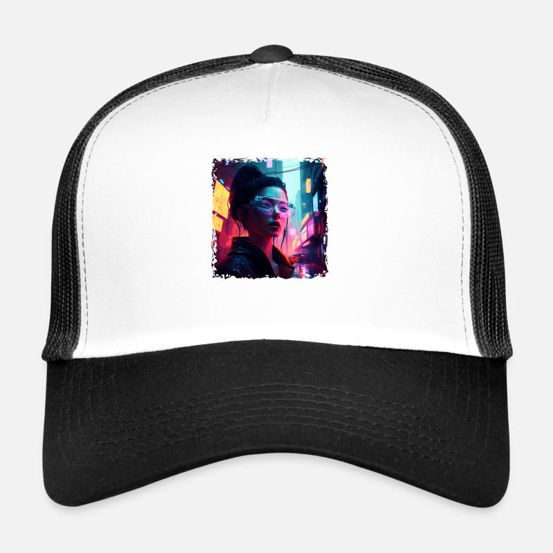 High Tech Punk Hacker dans le futur de demain Casquette trucker 