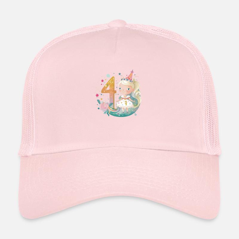 Princess 4 Birthday Trucker Cap