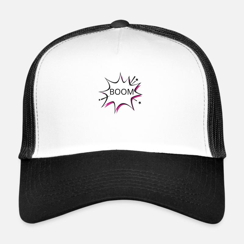 The BIG BOOM - Trucker Cap - Weiß/Schwarz