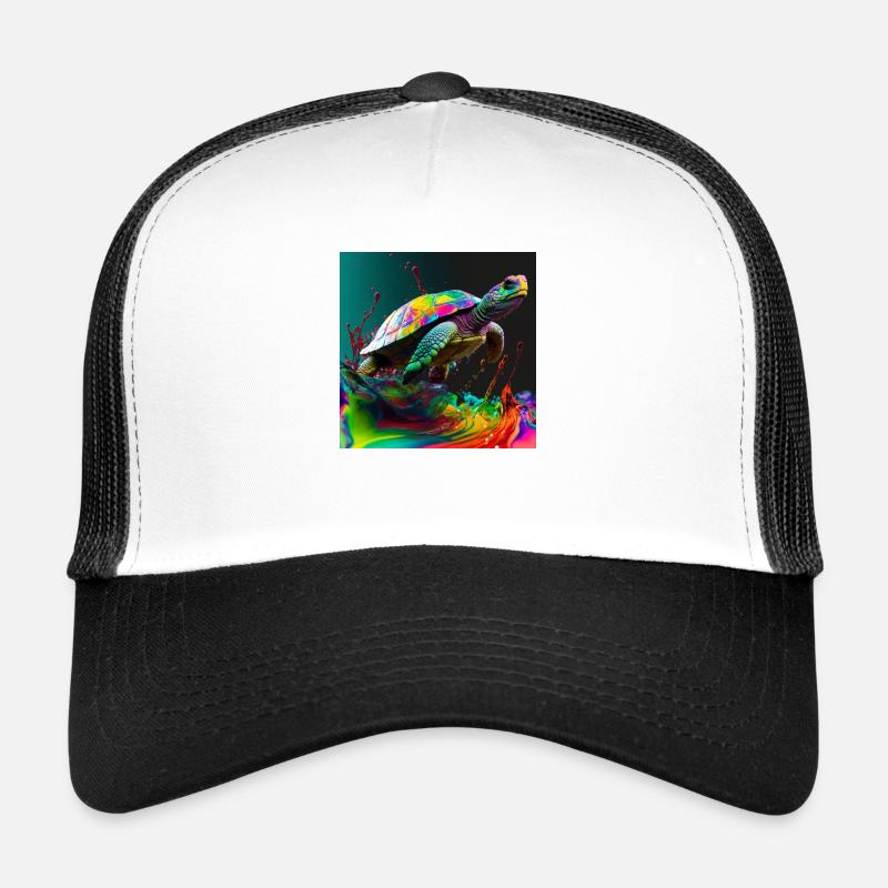 Colored turtle, unique design Trucker Cap