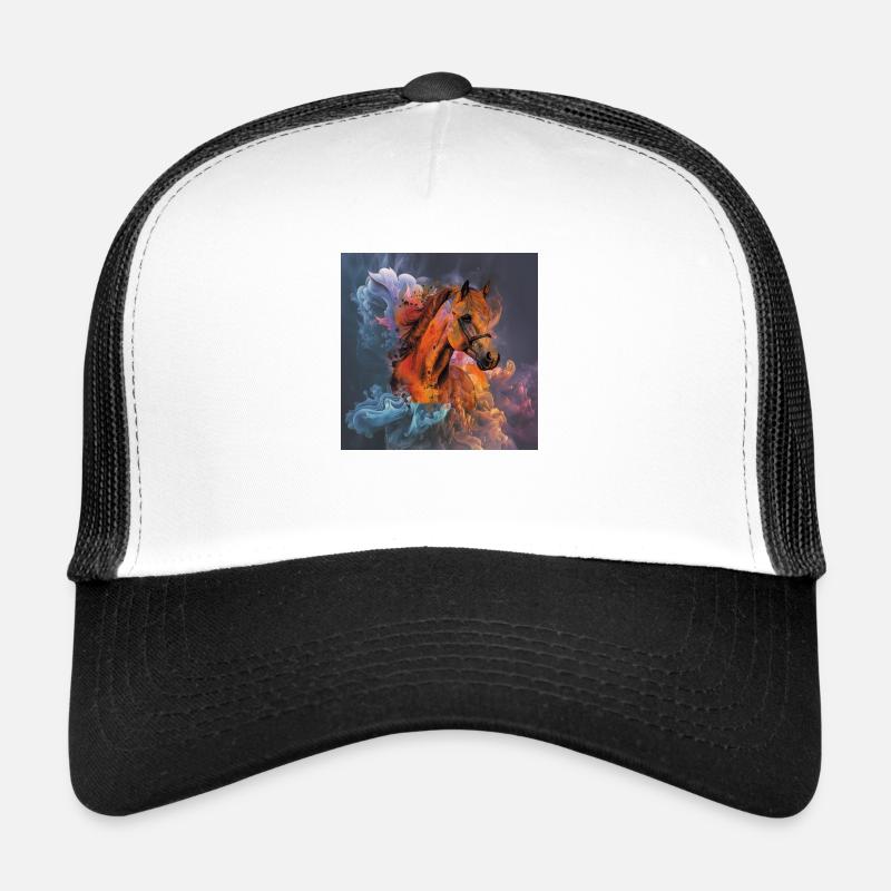 Belle aquarelle de cheval Casquette trucker 