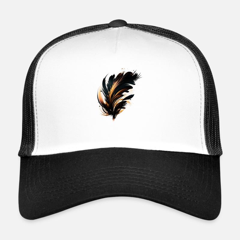 A Fresh Perspective: Brushstrokes in Modern Art - Trucker Cap - Weiß/Schwarz