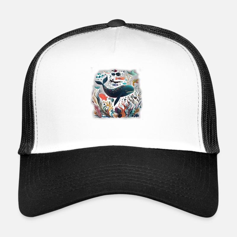 Ocean Life Kunst Trucker Cap