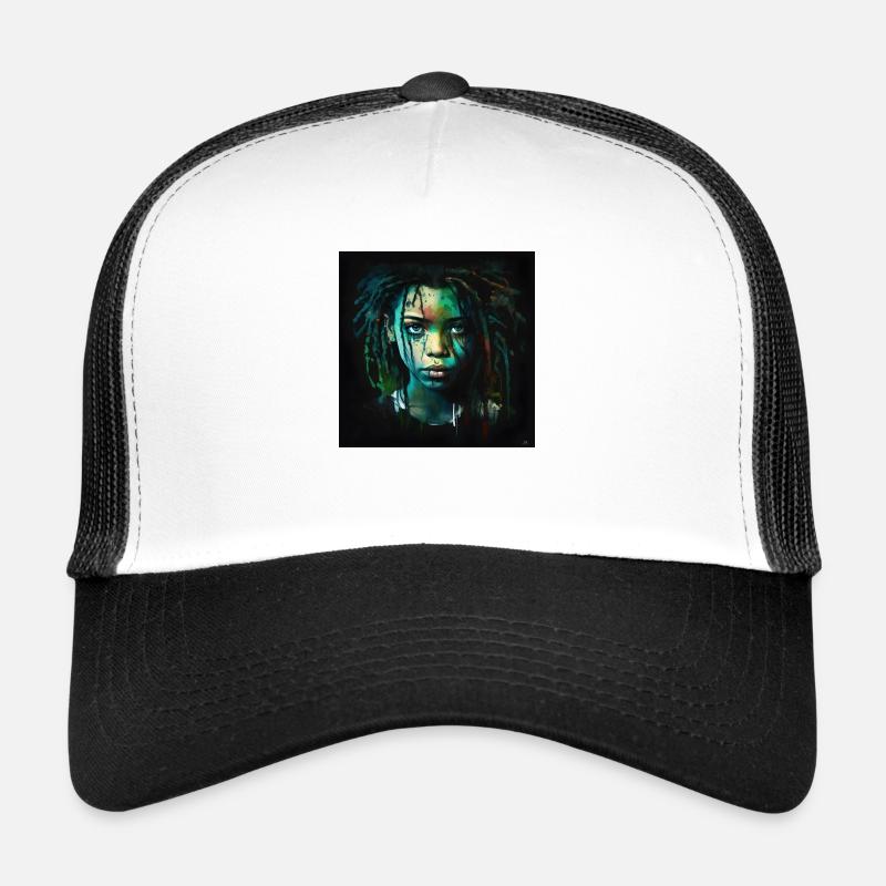 Visage femme dreadlocks n°3 Casquette trucker 