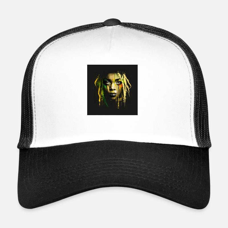 Visage femme dreadlocks n°7 Casquette trucker 