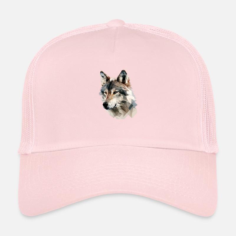 Polygone Expressif Loup – Faune Casquette trucker 