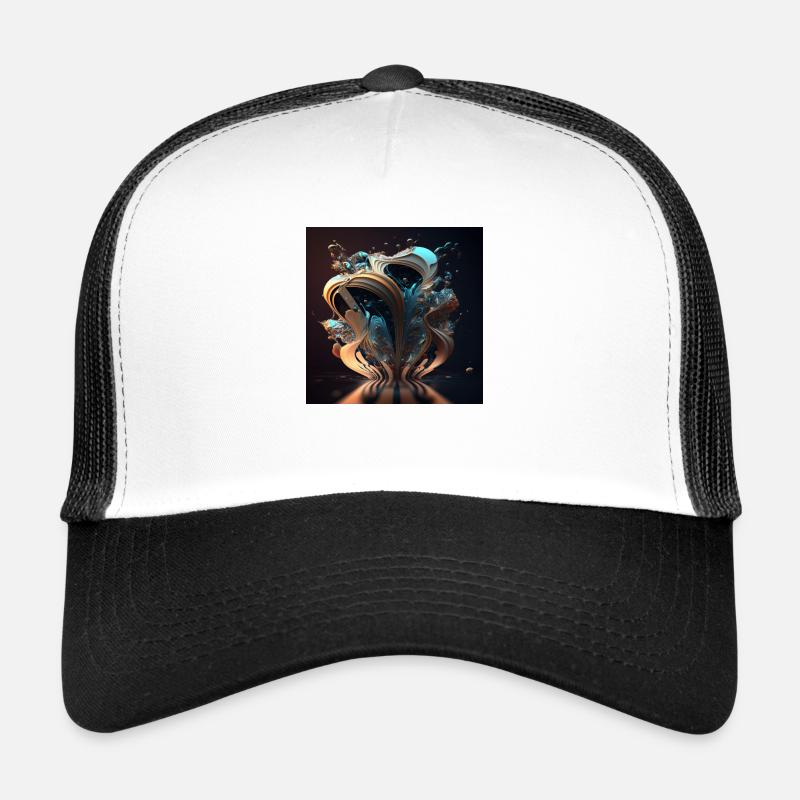 Art numérique Abstrait n°1 Casquette trucker 