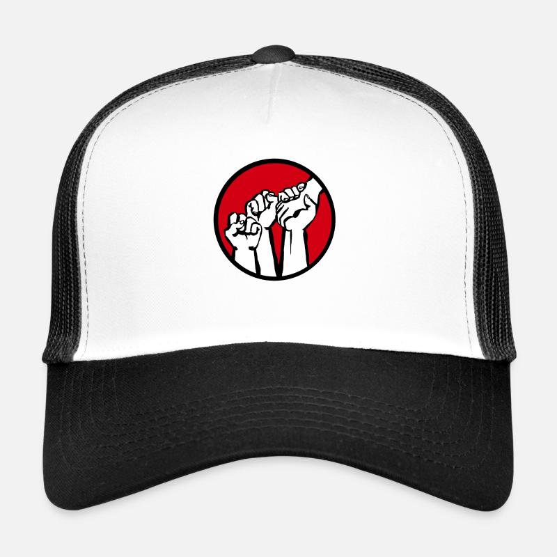 fists1c - Trucker Cap - white/black