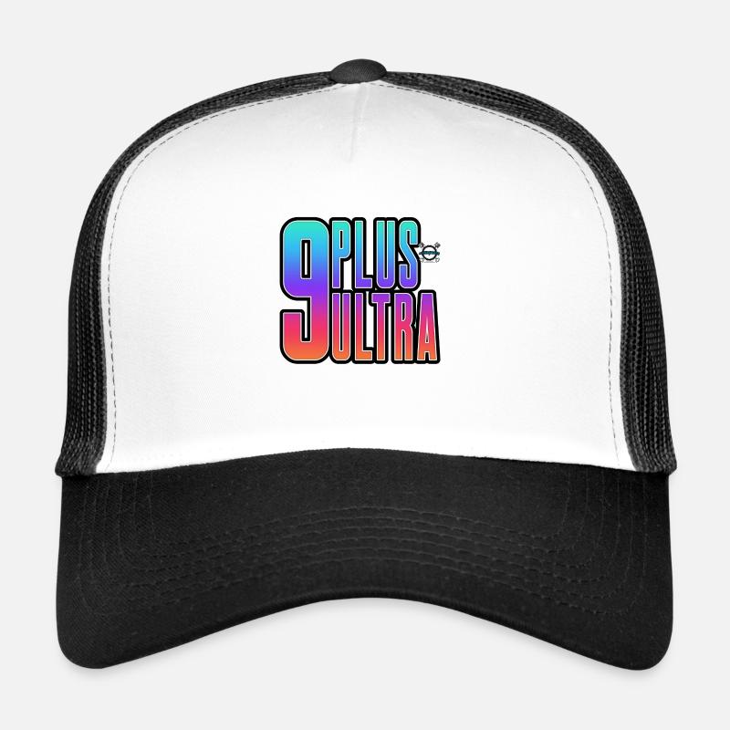 9 Plus Ultra Community Shirt - Trucker Cap - Weiß/Schwarz