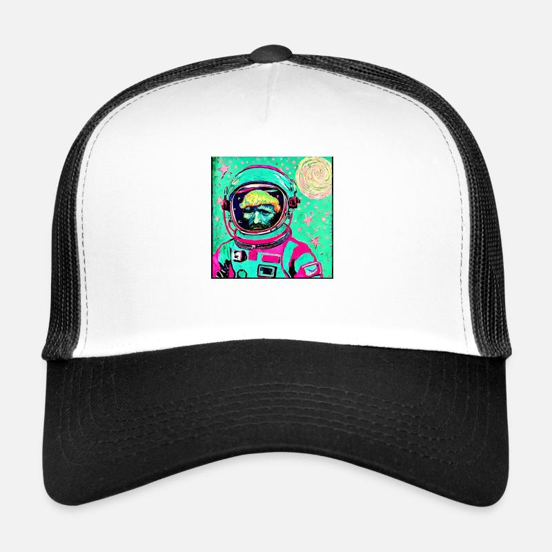 Van gogh Astronaute - Casquette trucker  - blanc/noir
