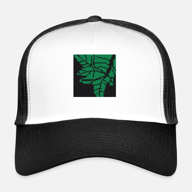 Sheet pixel art - Trucker Cap - white/black