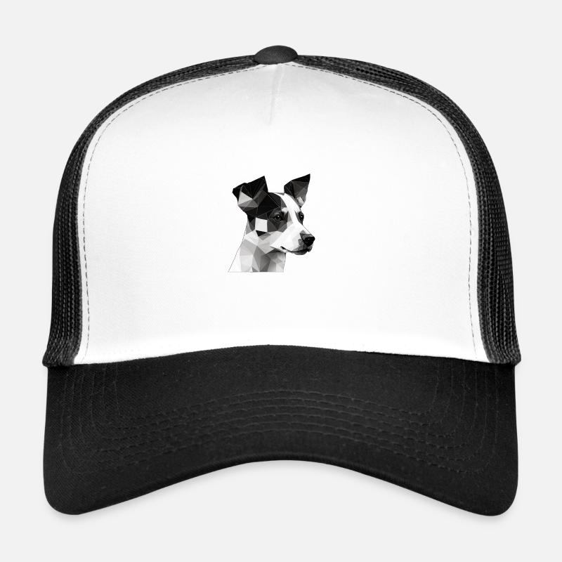 JACK RUSSELL - Casquette trucker - blanc/noir