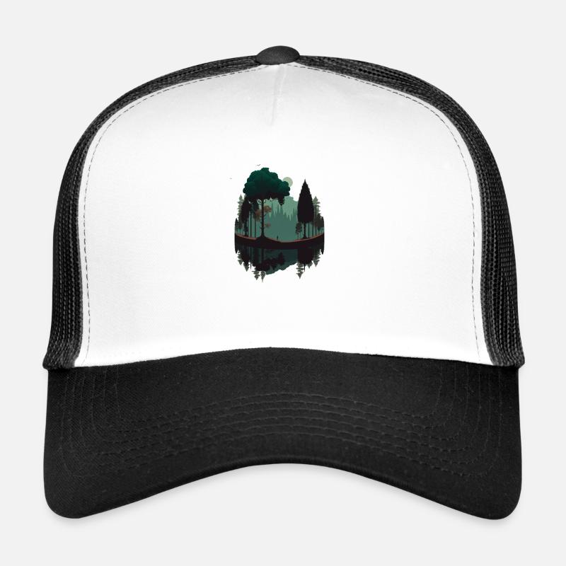 SURRÉEL - Casquette trucker  - blanc/noir