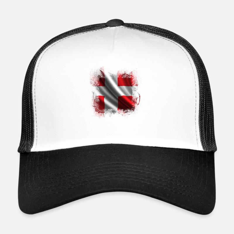 Danemark copenhague danois scandinave drapeau dansk Casquette trucker 