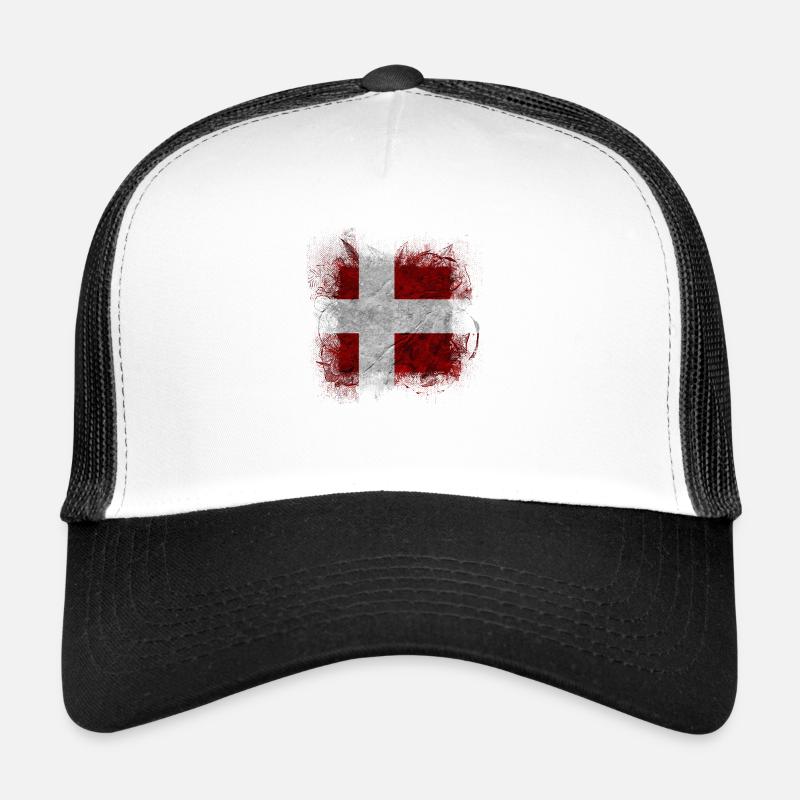 Danemark copenhague danois scandinave drapeau dansk Casquette trucker 
