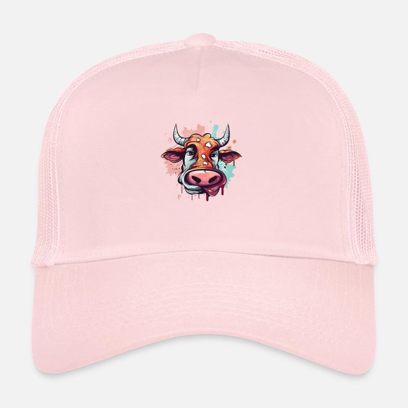 Caricature de vache comique Casquette trucker 