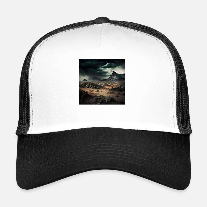 Düstere karge Wüstenlandschaft Trucker Cap