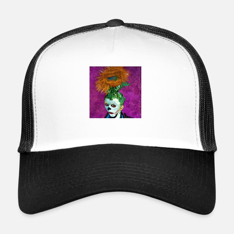 van gogh art - Casquette trucker  - blanc/noir