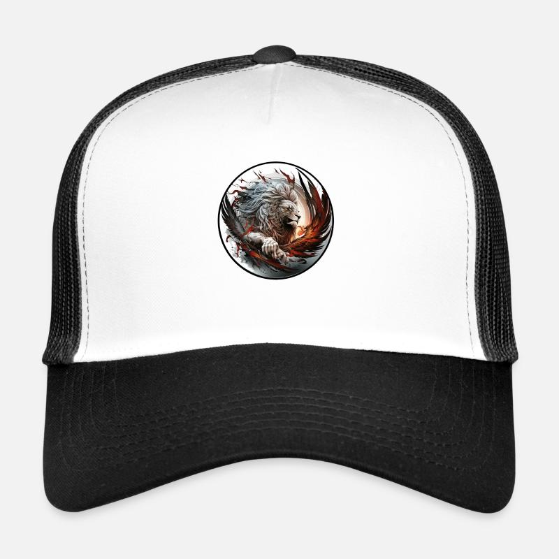 Feuerlöwe - Trucker Cap - Weiß/Schwarz