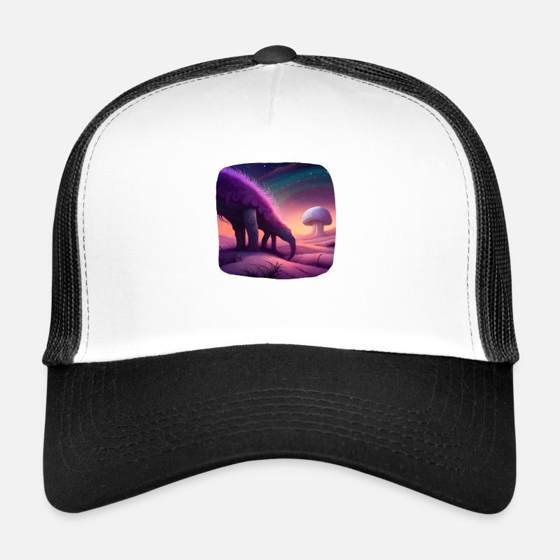 Fantasy creature mystical - Trucker Cap - white/black