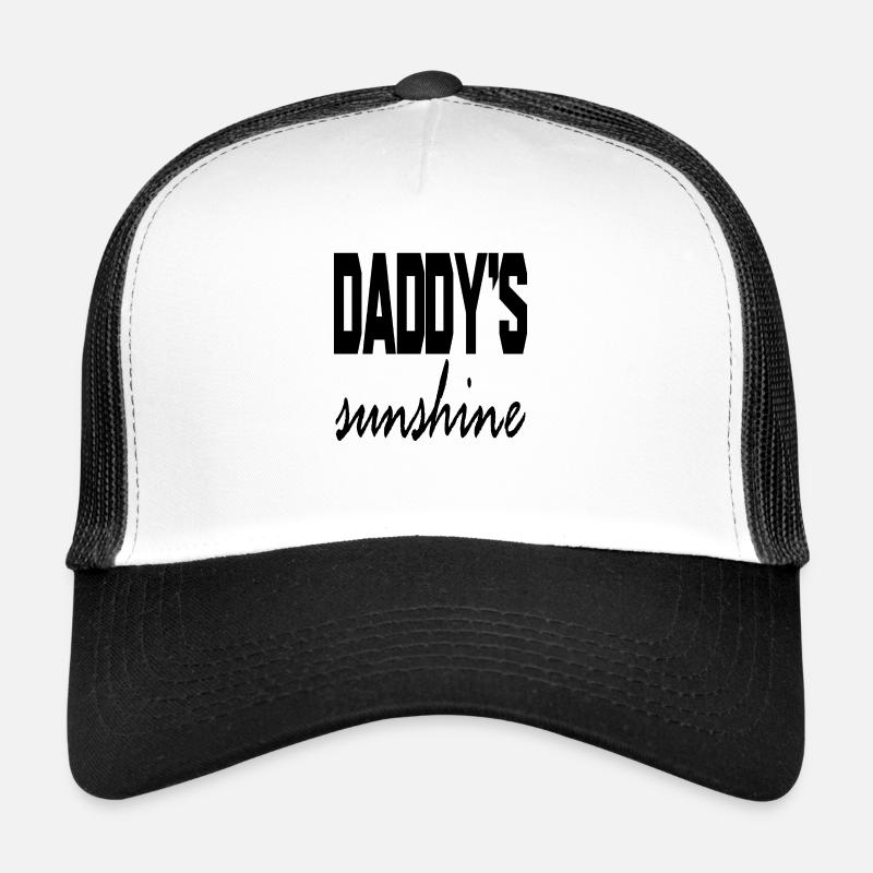 Daddy´s Sunshine - Trucker Cap - Weiß/Schwarz