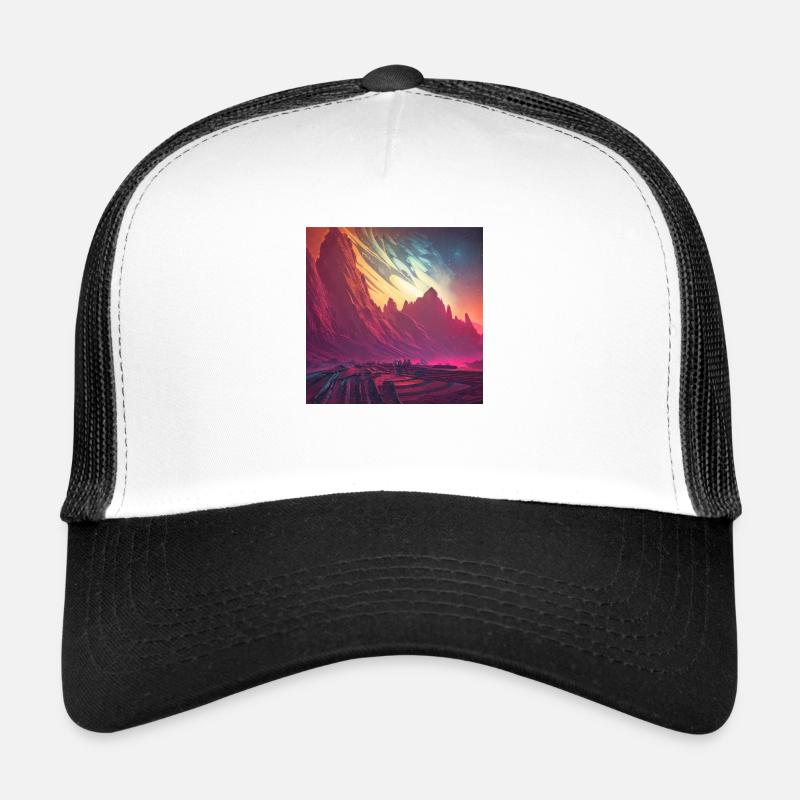 Nature design - Casquette trucker  - blanc/noir