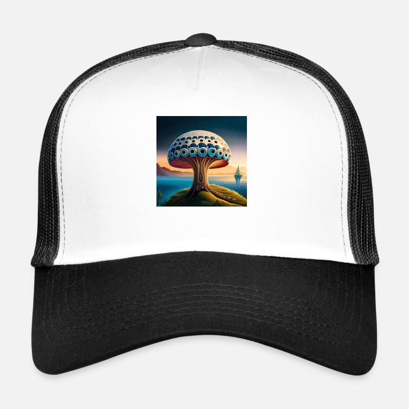 Mushroom comic Trucker Cap