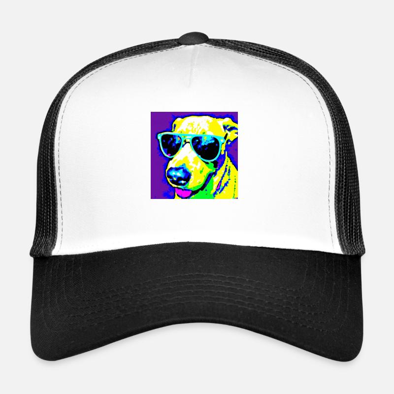 Cooler Hund mit Sonnenbrille Style Trucker Cap