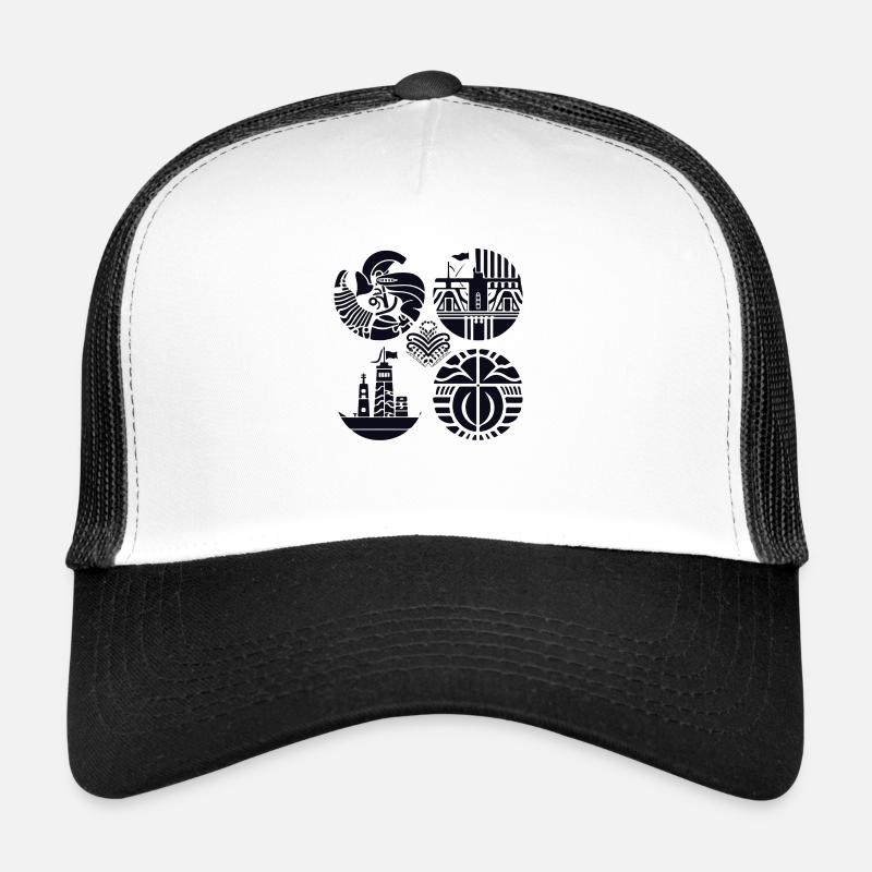 Folklore Breton - Trucker Cap - white/black