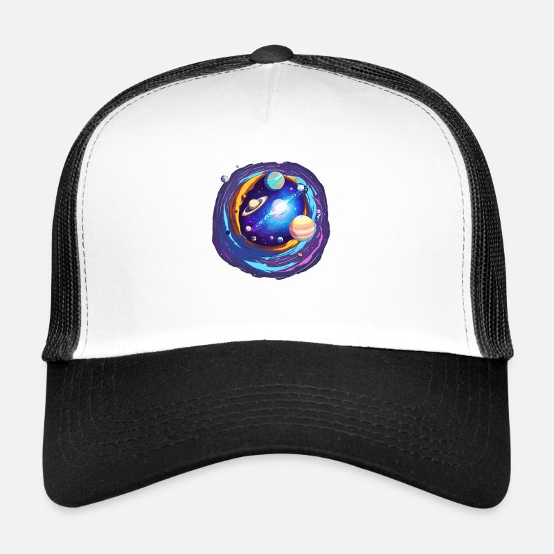 Magisches Universum - Trucker Cap - Weiß/Schwarz