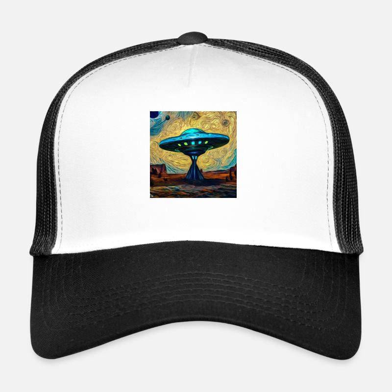 Ufo Artwork By Bruederchen Trucker Cap