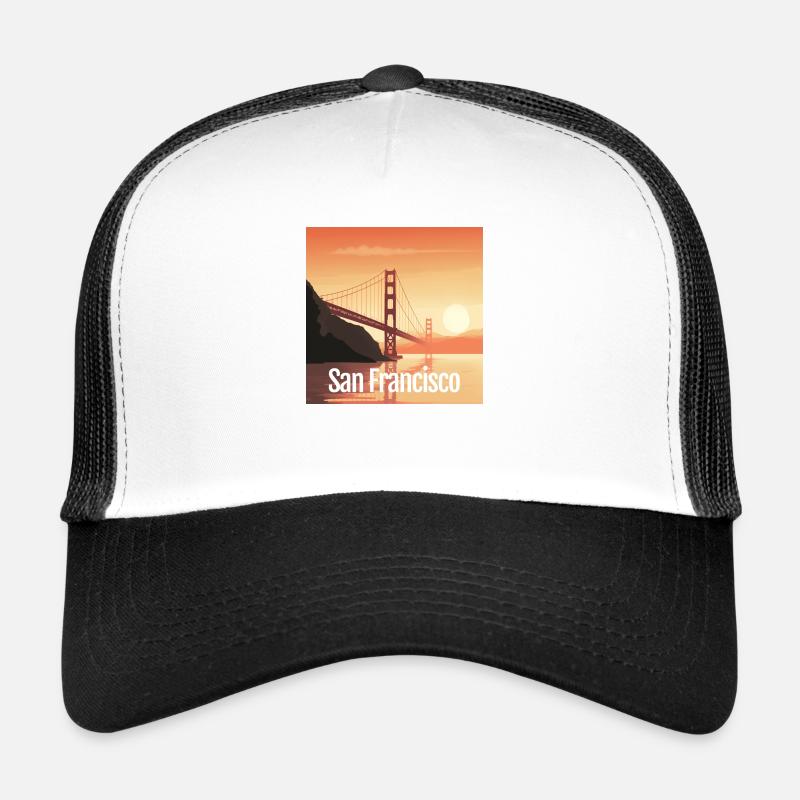 Golden Gate Bridge - San Francisco - Square Casquette trucker 