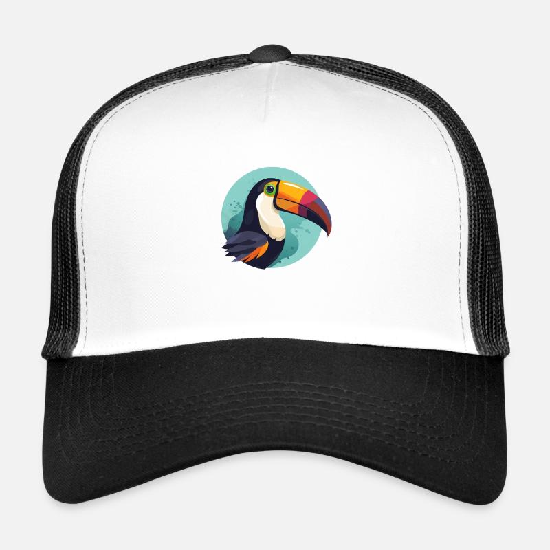 Tukan mit Hintergrund Trucker Cap