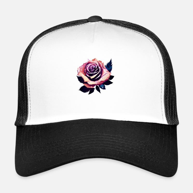 Rose Rose Design Fleurs Casquette trucker 