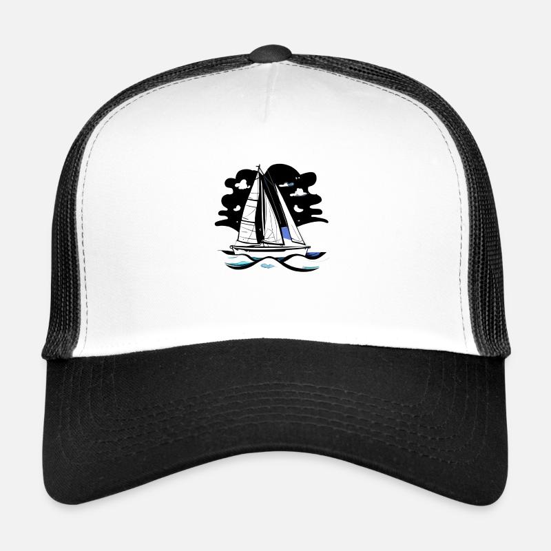Sailing Ship Sailing Sailing Sailing Sailing Sailboat Trucker Cap