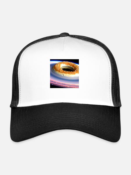 Donut Planet: L’univers le plus mignon de tous les temps! - Casquette trucker  - blanc/noir - Devant